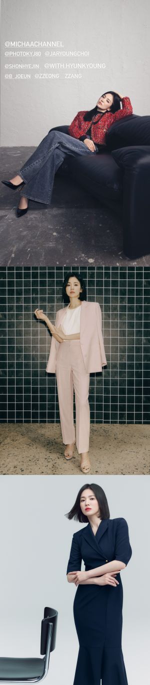▲宋慧喬代言服飾,展現幹練女性魅力。(圖/宋慧喬IG、翻攝MICHAA) ▲宋慧喬代言服飾,展現幹練女性魅力。(圖/宋慧喬IG、翻攝MICHAA)