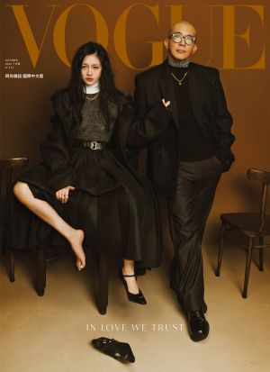 ▲大S與具俊曄拍時尚大片。（圖／Vogue Taiwan提供）