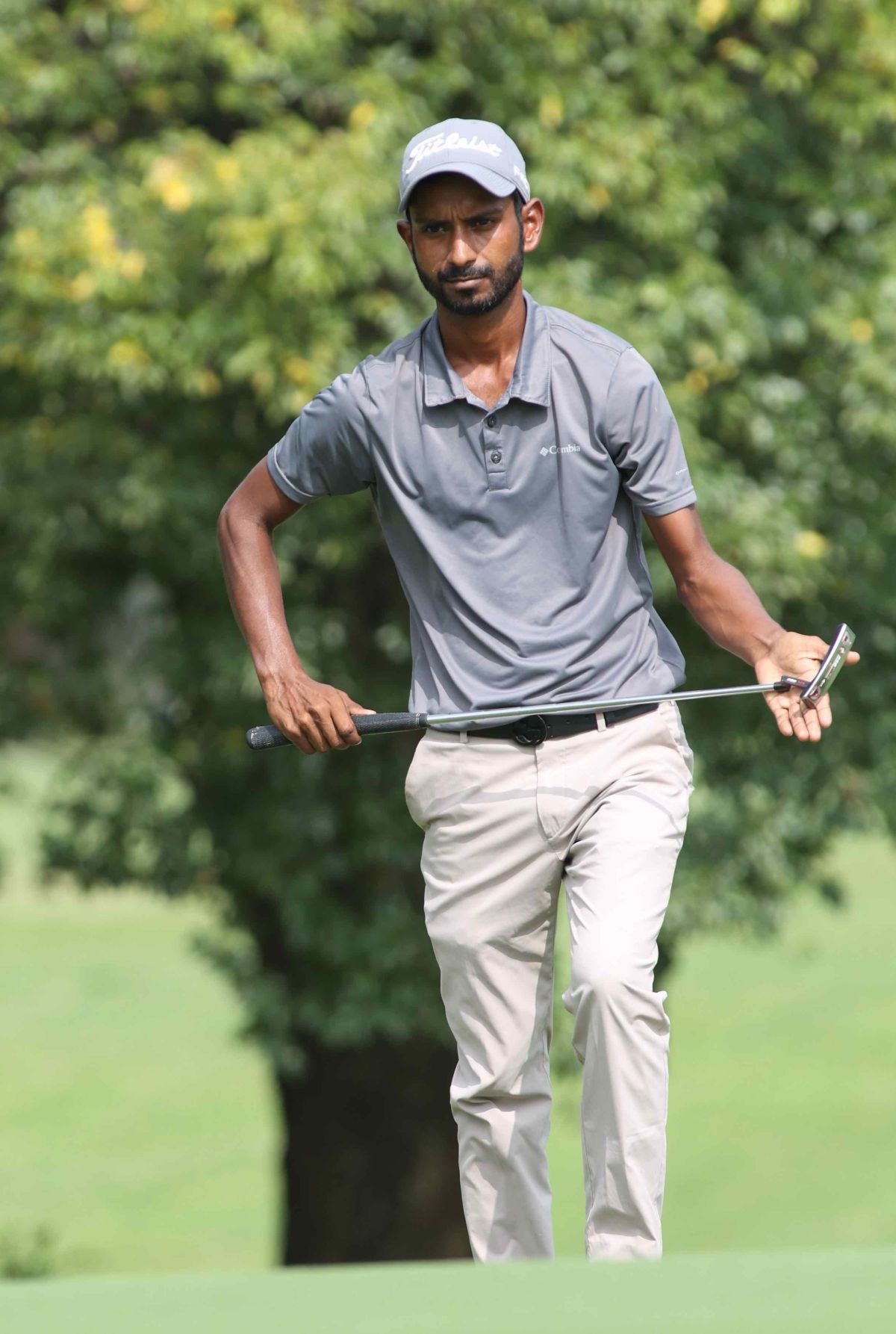 ▲印度卡漢以兩回合-12的132桿，躍居領先。官方提供