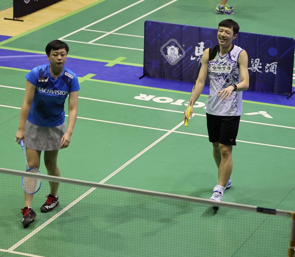 ▲，牧德盃恢復舉辦，將賽事規模再往上推升層次，邀請去年東京奧運男子雙打金牌搭檔。李洋/王齊麟，台灣男單「羽球王子」王子維一同出席賽會。（圖／賽會提供）