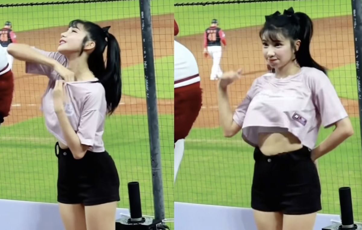 ▲近日臉書上瘋傳一段中職啦啦隊跳舞的影片，一位成員身材姣好，跳舞相當動感引起討論。（圖/爆廢公社公開版）