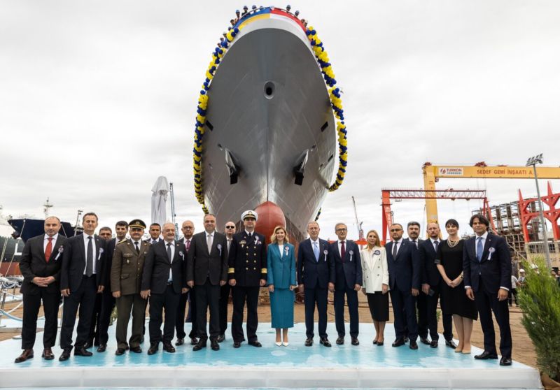 烏克蘭首艘土耳其製護衛艦下水！澤倫斯基誓言重建海軍
