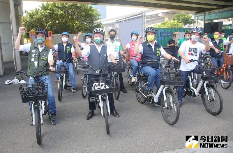 ▲綠營北北基桃4選將大合體，發表共同主張，訴求大首都圈共榮共好。（圖／記者葉政勳攝，2022.10.04）