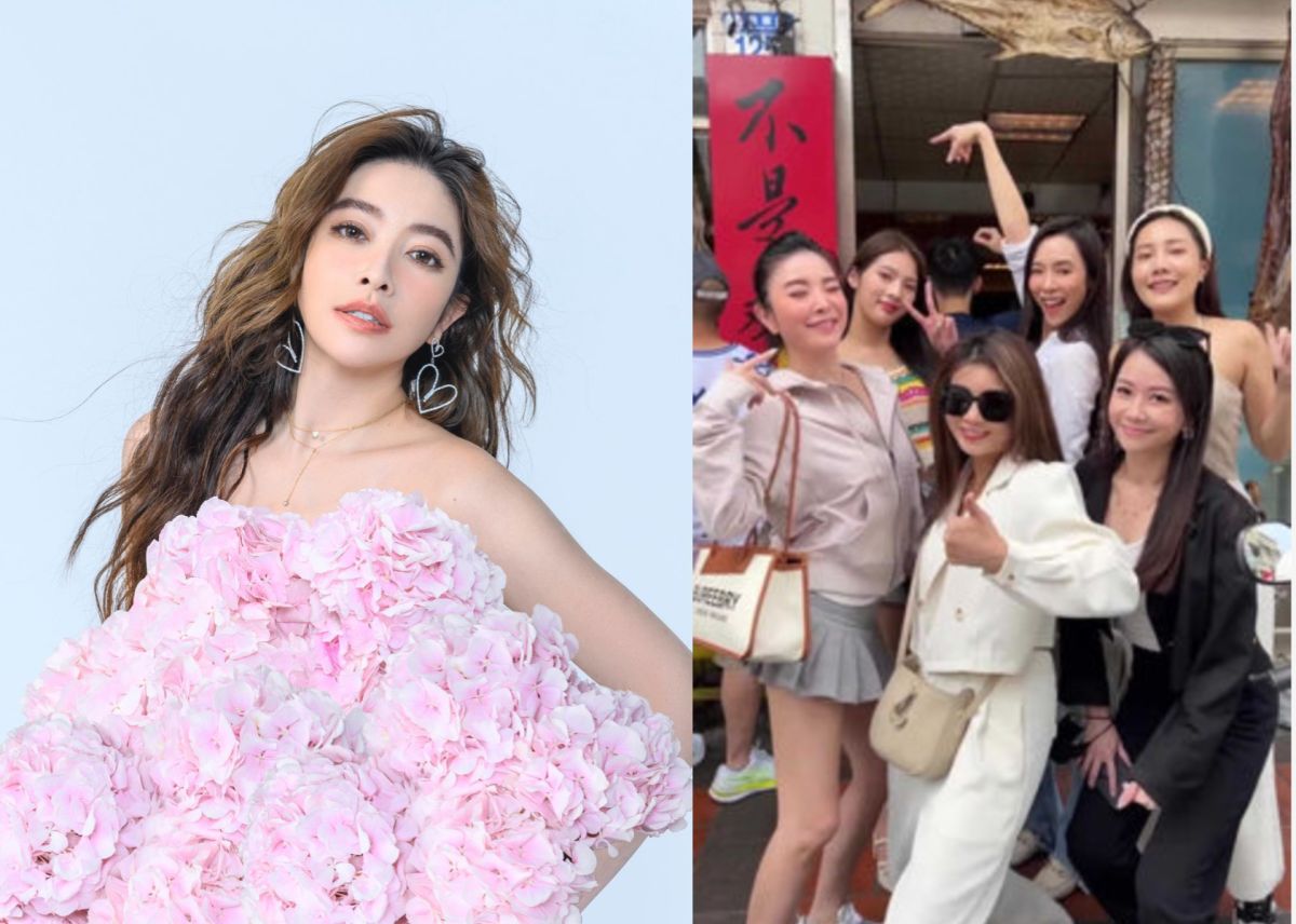 ▲許維恩遭爆身上精品包是假貨，右圖左一。（圖／許維恩、康茵茵IG）