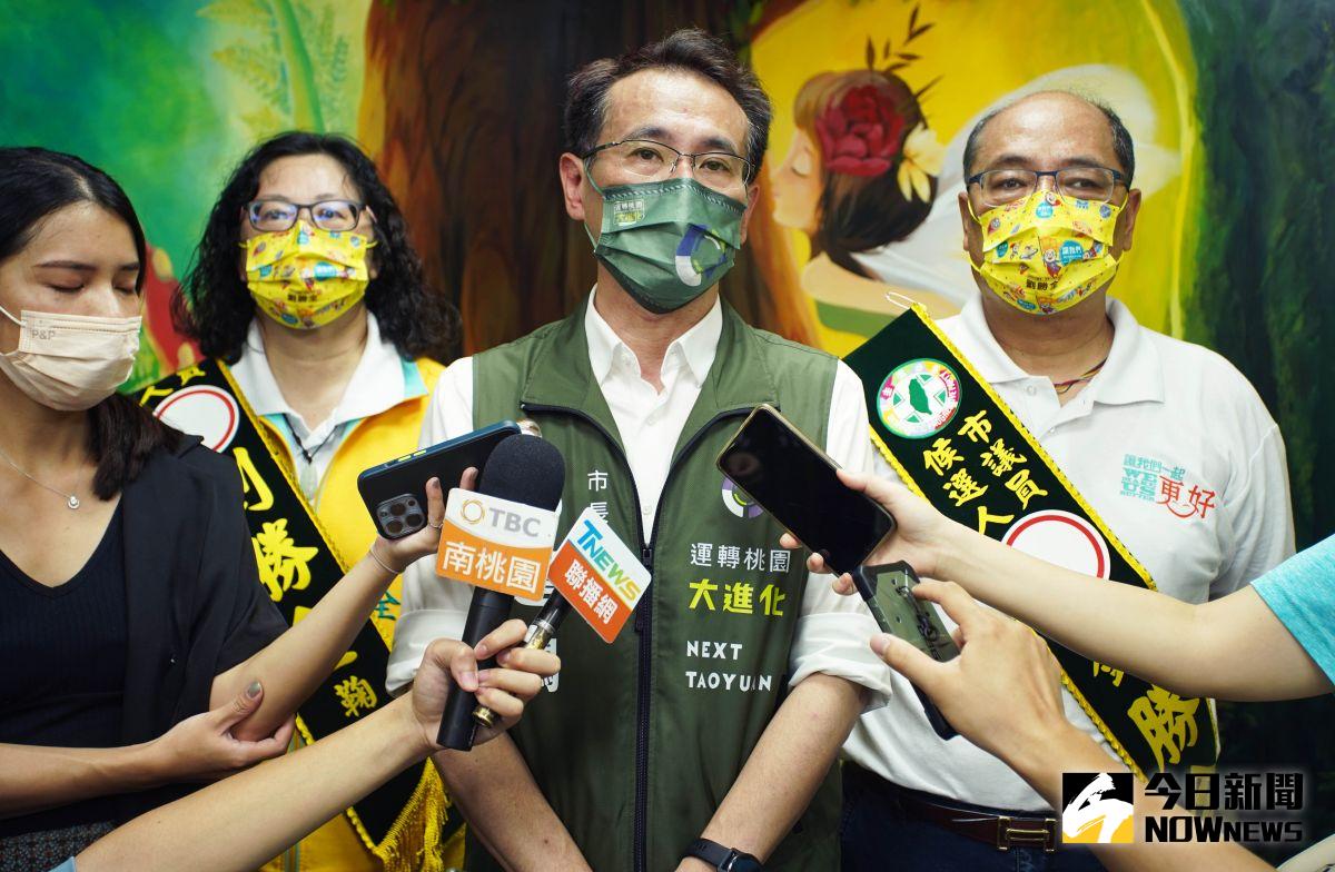 ▲鄭運鵬重申，他相信以鄭文燦的好成績和博學的記憶力，都表現好的成績和自信，絕對不會有問題，請大家放心。（圖／記者李春台攝，2022.10.04）