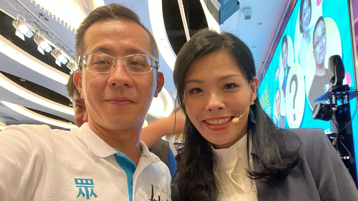 ▲民眾黨竹北市長參選人林冠年（左），因為酒駕遭到警方依公共危險罪送辦，遭到民眾黨撤銷提名並開除黨籍。不過林冠年本人則表示是「疲勞駕駛」，聲稱自己遭到抹黑。（圖／翻攝林冠年臉書）