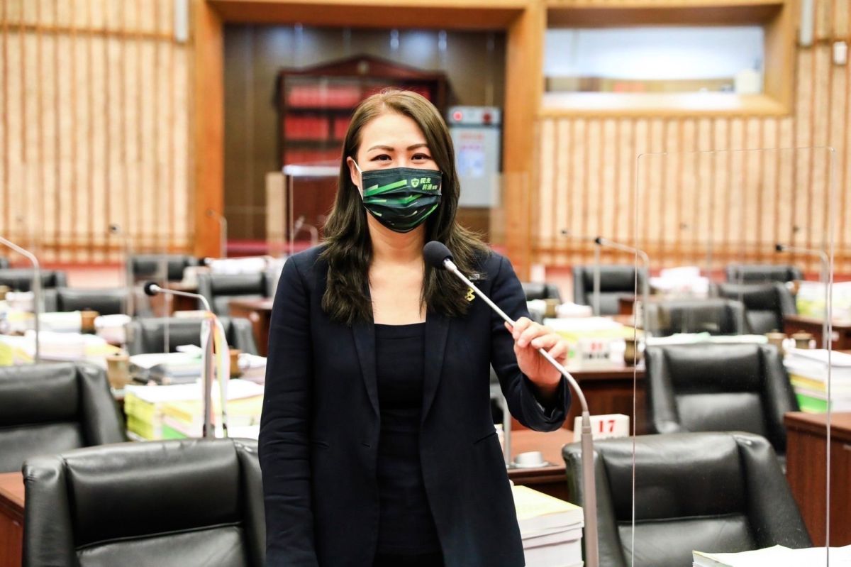 ▲高閔琳三度出任陳其邁競選發言人。（圖／陳其邁競辦提供）