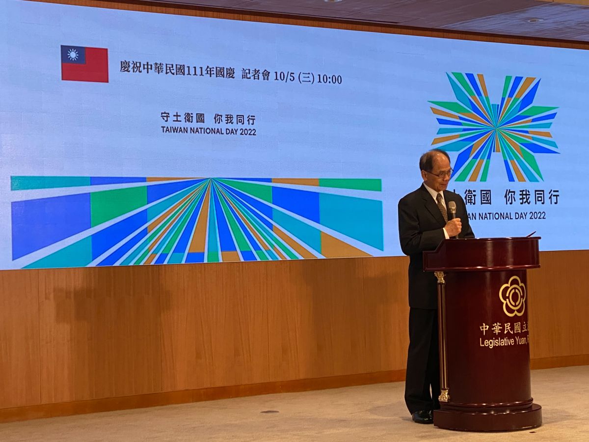 ▲國慶籌備委員會主委游錫堃表示，全國疫情趨緩今年將邀請千位國人觀禮，盼國慶大會凝聚共識、全民參與。（圖／記者陳威叡攝，2022.10.05）