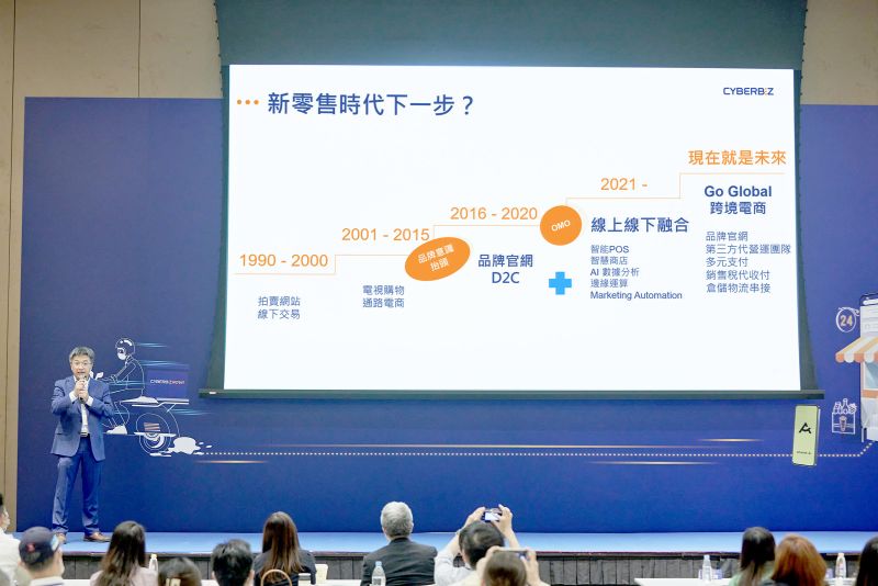 ▲CYBERBIZ執行長蘇基明表示,新零售的下一步:跨境電商!(圖/品牌提供)