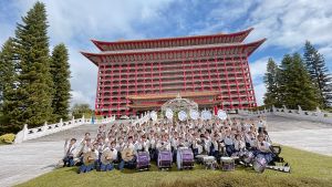 橘高校 ▲橘高校吹奏樂部受邀來台,入住圓山飯店。(圖/文化總會提供)
