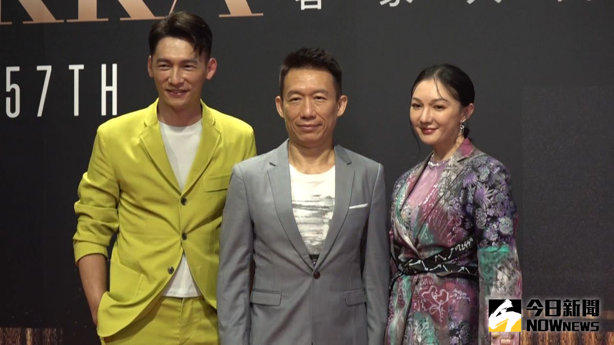 ▲溫昇豪（左）、郭子乾（中）、李杏（右）為茶金出席活動，並首度針對緋聞做回應。（圖／記者朱永強攝影）