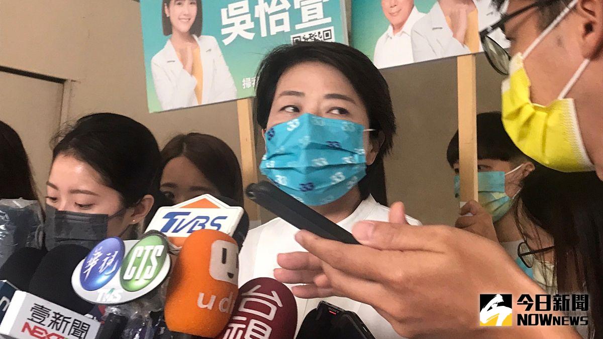 ▲台北市長參選人黃珊珊7日表示，陳時中現在稱萬華人「有痛可以跟我講」，根本只是為了要參選，才假裝聽大家講話，「當萬華人在發出各種聲音的時候，請問你聽到了沒有？」（圖／記者丁上程攝，2022.10.07）