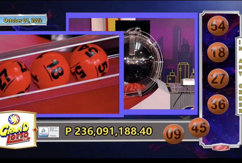 ▲菲律賓樂透公司「Grand Lotto 6/55」在1日開出頭獎，中獎號碼組合全是9的倍數。（圖／翻攝自臉書）