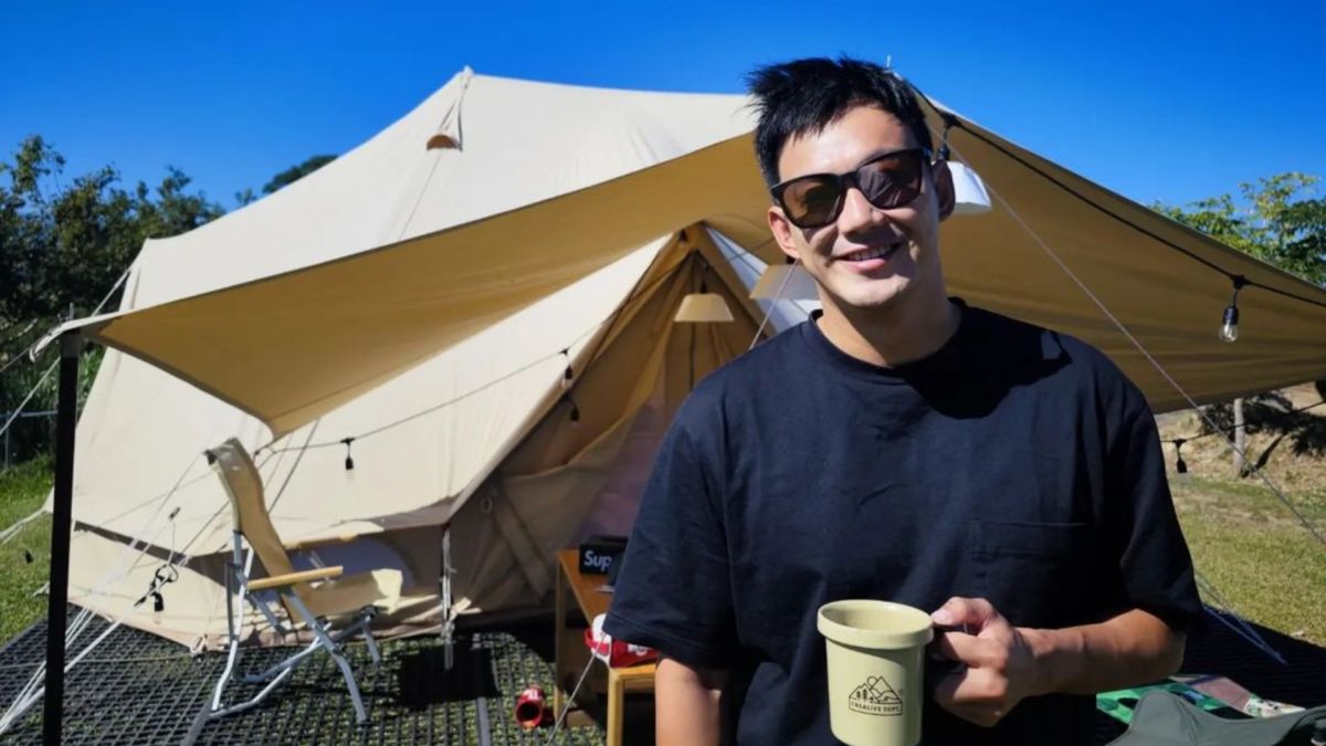 ▲廖威廉和愛妻卓君澤露營，意外惹怒對方，結果被要求公開道歉。（圖／翻攝自廖威廉IG）