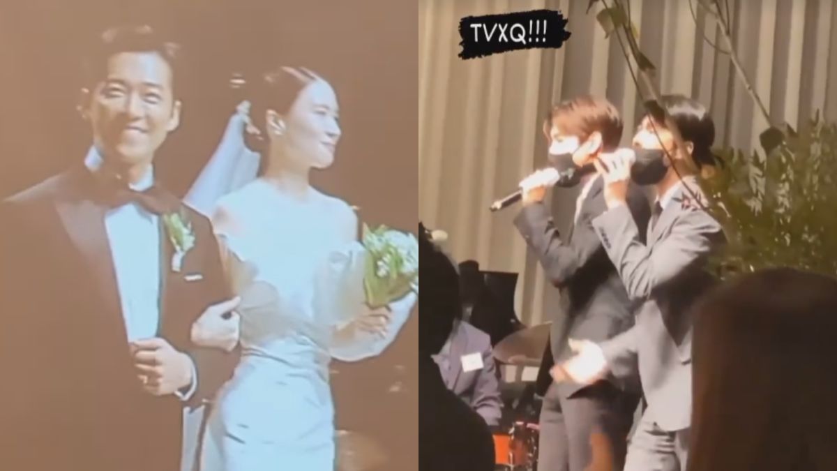 ▲南宮珉和秦雅凜舉辦婚禮，《東方神起》熱情獻唱。（圖／翻攝自min.namkoong78 IG）