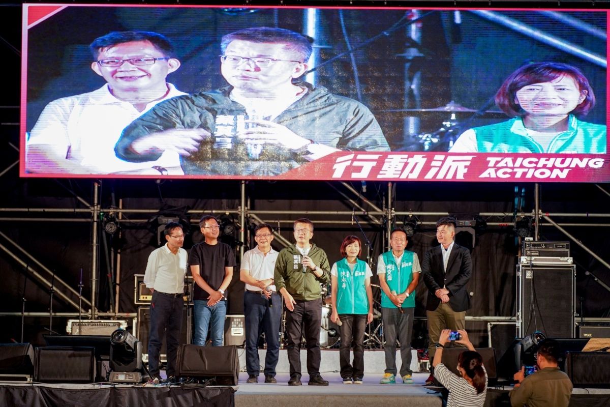 ▲蔡其昌要大家別嘲笑韓國瑜、林姿妙，指對手盧秀燕還不如他們倆。（圖／蔡其昌競總提供，2022.10.08）