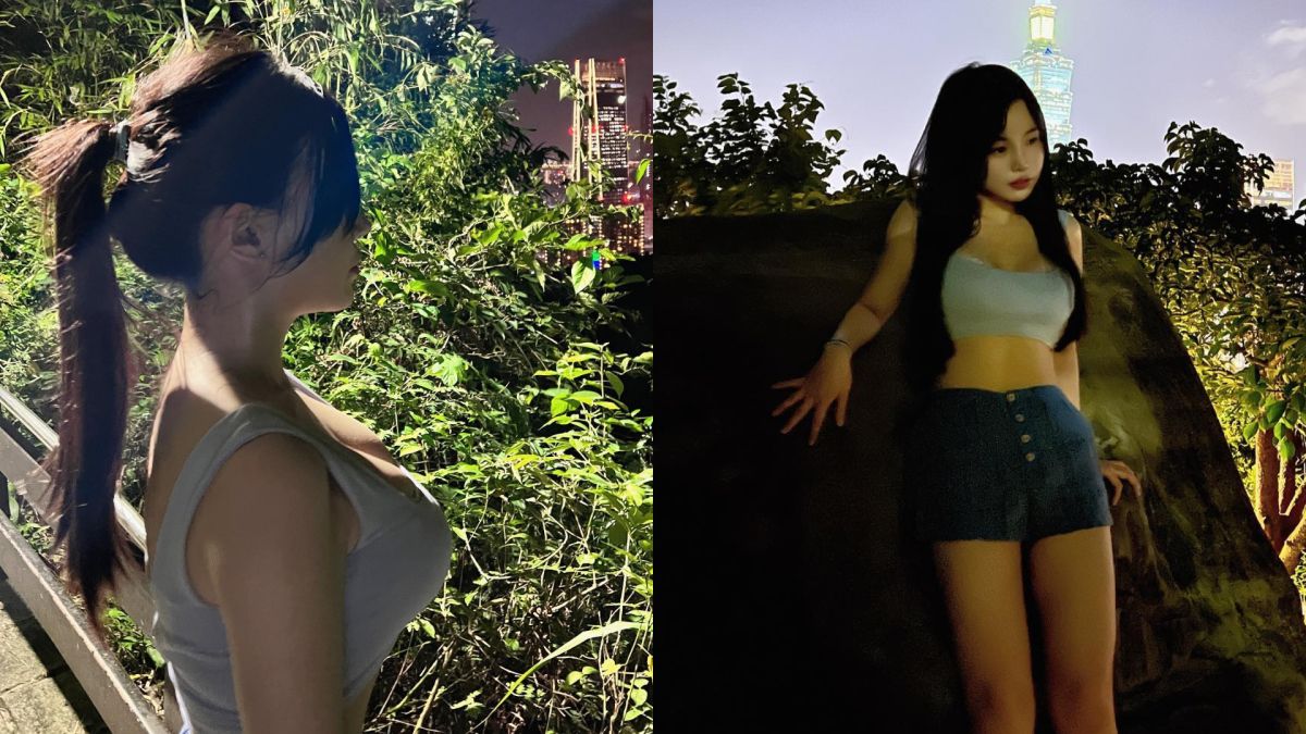 ▲「最兇女醫師」綠肥兒爬象山，照片引起討論。（圖／翻攝自綠肥兒IG）