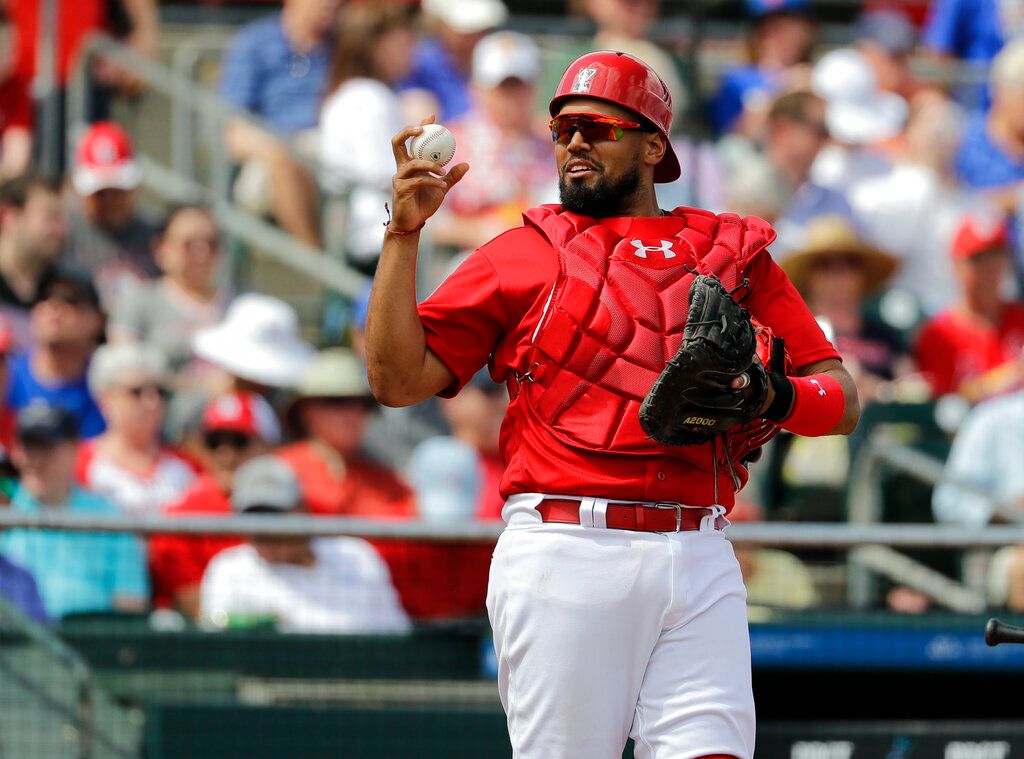 ▲前聖路易紅雀隊，現效力於中信兄弟隊的捕手福來喜(Francisco Peña)（圖／美聯社／達志影像）