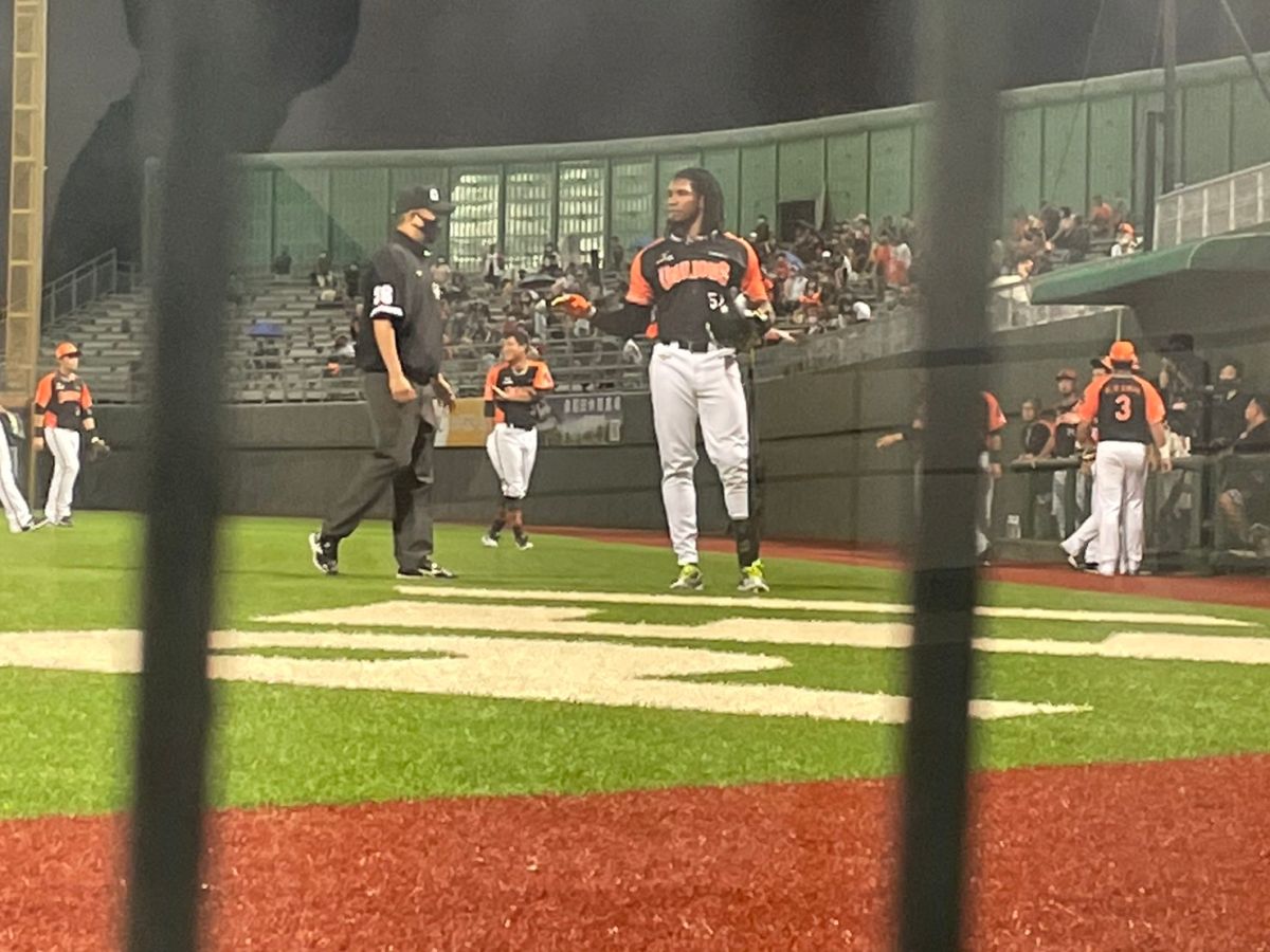 ▲統一獅洋砲羅薩。（圖／吳政紘攝）