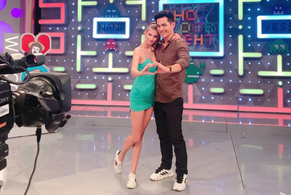 ▲祖雄（右）與女友佳娜（左）做人計畫曝光。（圖／佳娜IG）