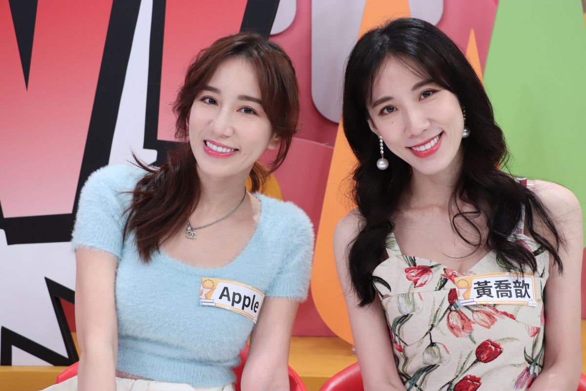 ▲Apple（左）現任男友是註定？親妹黃喬歆（右）揭騙局。（圖／中天提供）