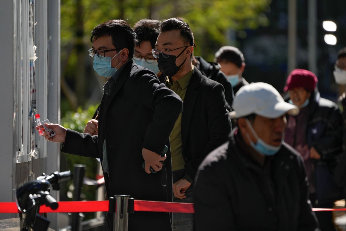 ▲中共二十大將至，各地卻仍陸續傳出新冠疫情，防控壓力大增。（圖／美聯社／達志影像）