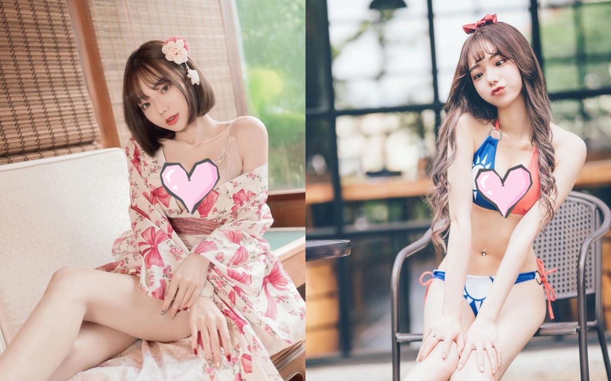 ▲JKF女郎啾啾曬出性感國旗比基尼，許願不要打仗。（圖／翻攝自啾啾IG）