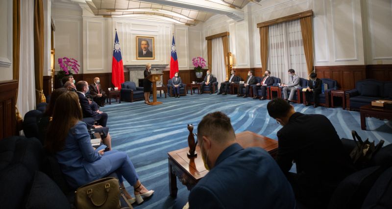 ▲蔡英文期盼台灣與加拿大的關係能夠持續深化。（圖／總統府提供）