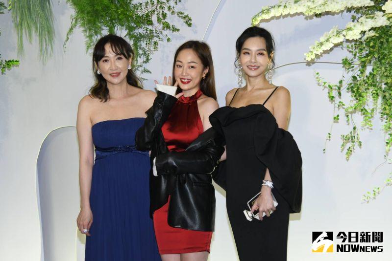 ▲左起為陽帆老婆Julie、陽帆女兒陳妤安和王思佳。（圖／記者林調遜攝）