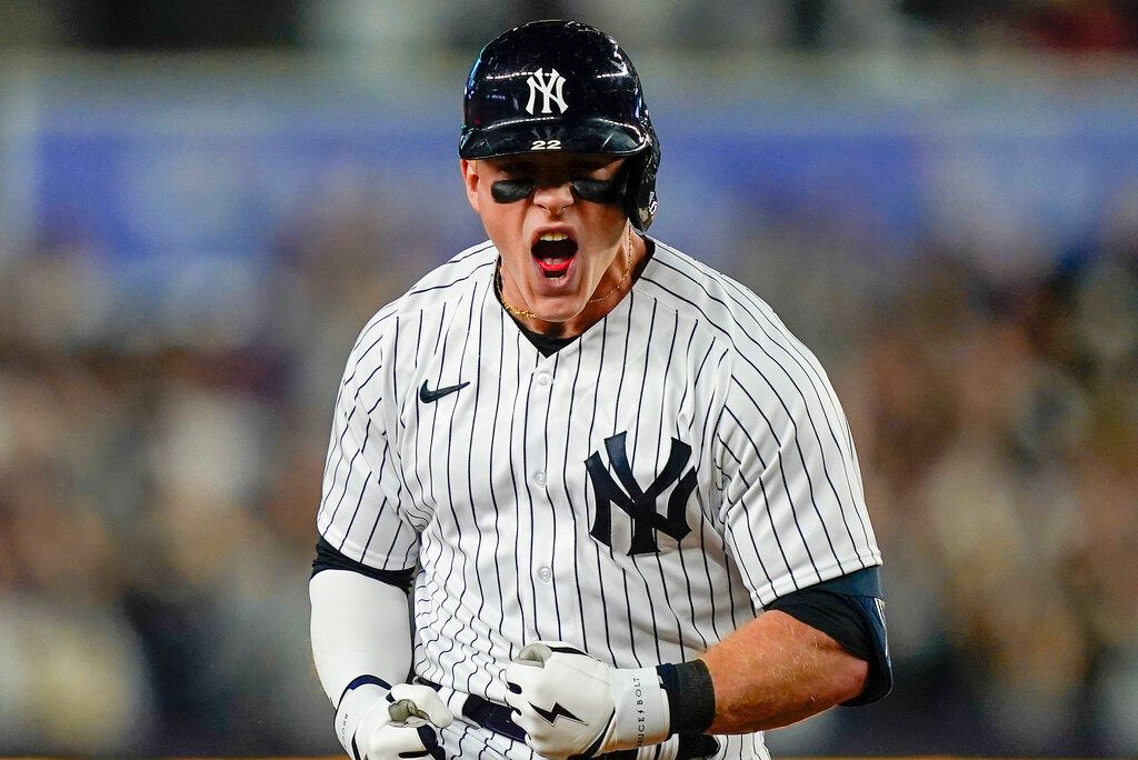 ▲洋基隊Harrison Bader開轟。（圖／美聯社／達志影像）