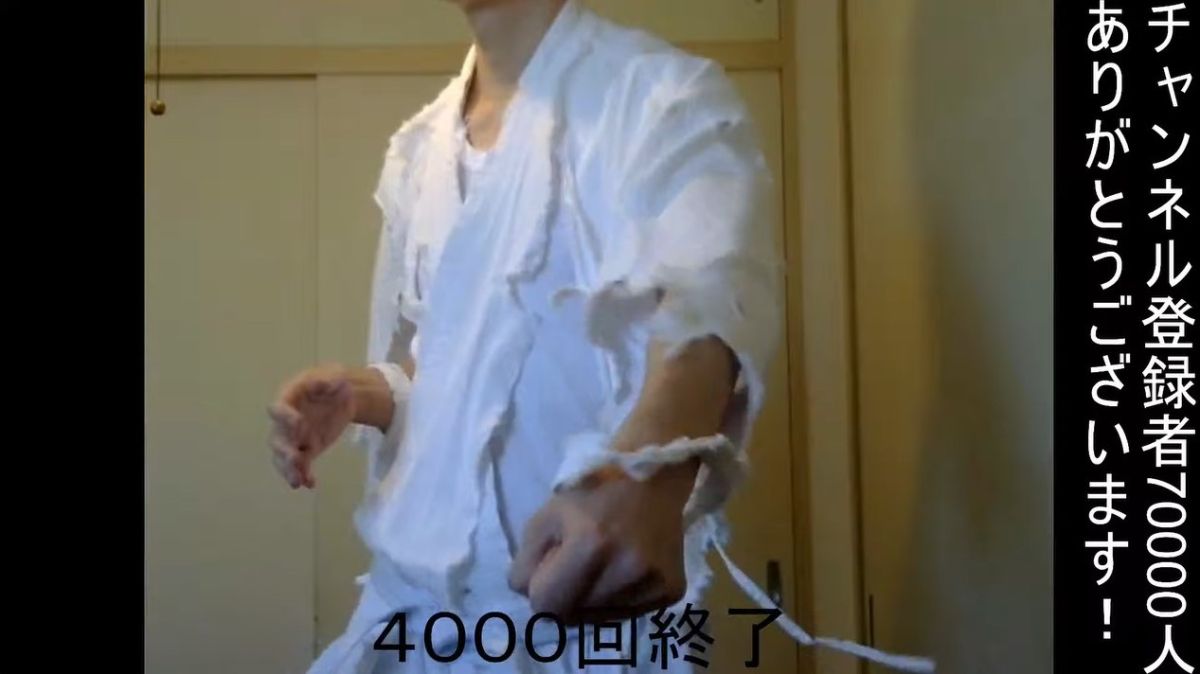 ▲樽江突撃是《獵人》鐵粉，為求復刊發起感謝正拳挑戰。（圖／截取自《樽江突撃》YT）