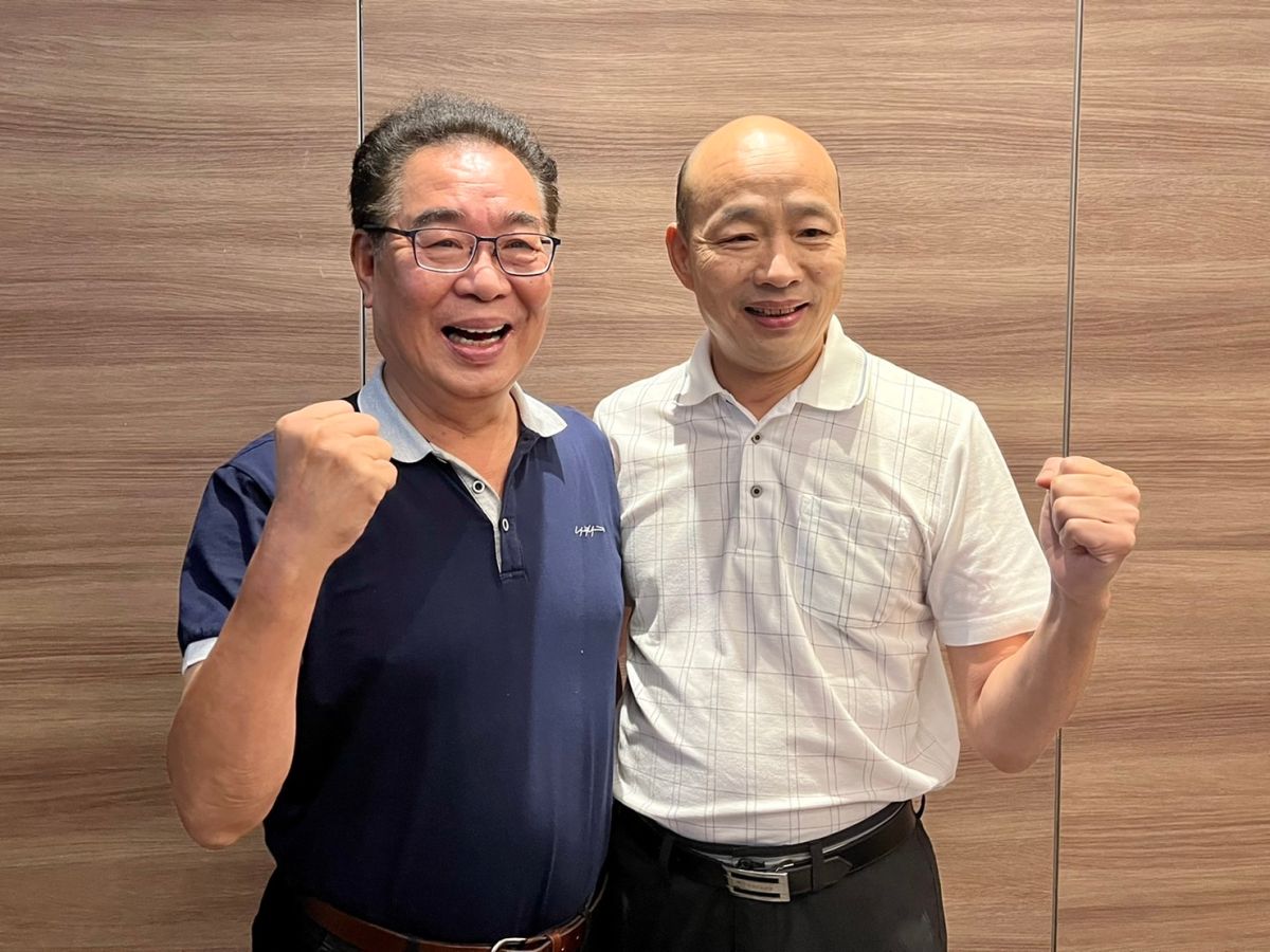 ▲韓國瑜與謝福弘一起拍攝的影片也在10日公開，宣示韓國瑜支持謝福弘的立場。（圖／品牌提供）