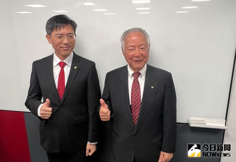 ▲三商美邦人壽董事長翁肇喜(右)與總經理陳宏昇。(圖/記者顏真真攝)