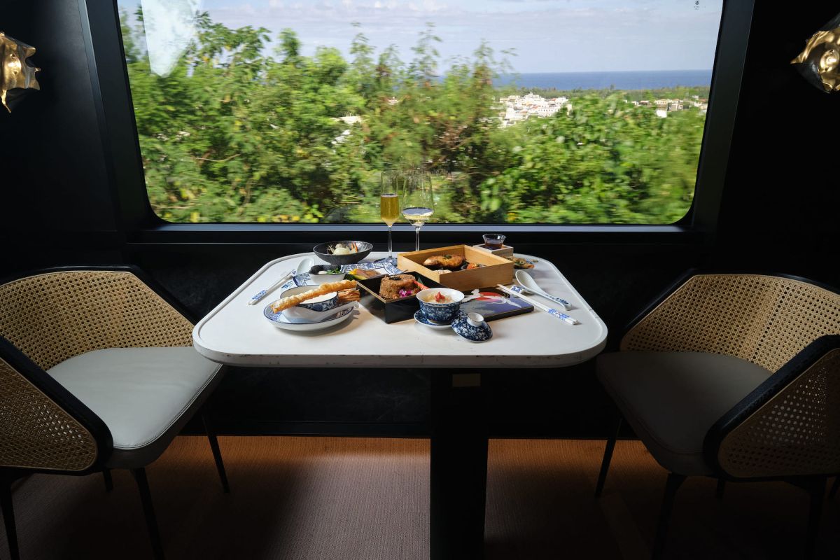 ▲台鐵美學觀光列車鳴日號，以及有移動的五星餐廳稱號的鳴日廚房，2023年第一季行程於今（12）日上午10時起於雄獅旅遊官網開賣。（圖／業者提供）