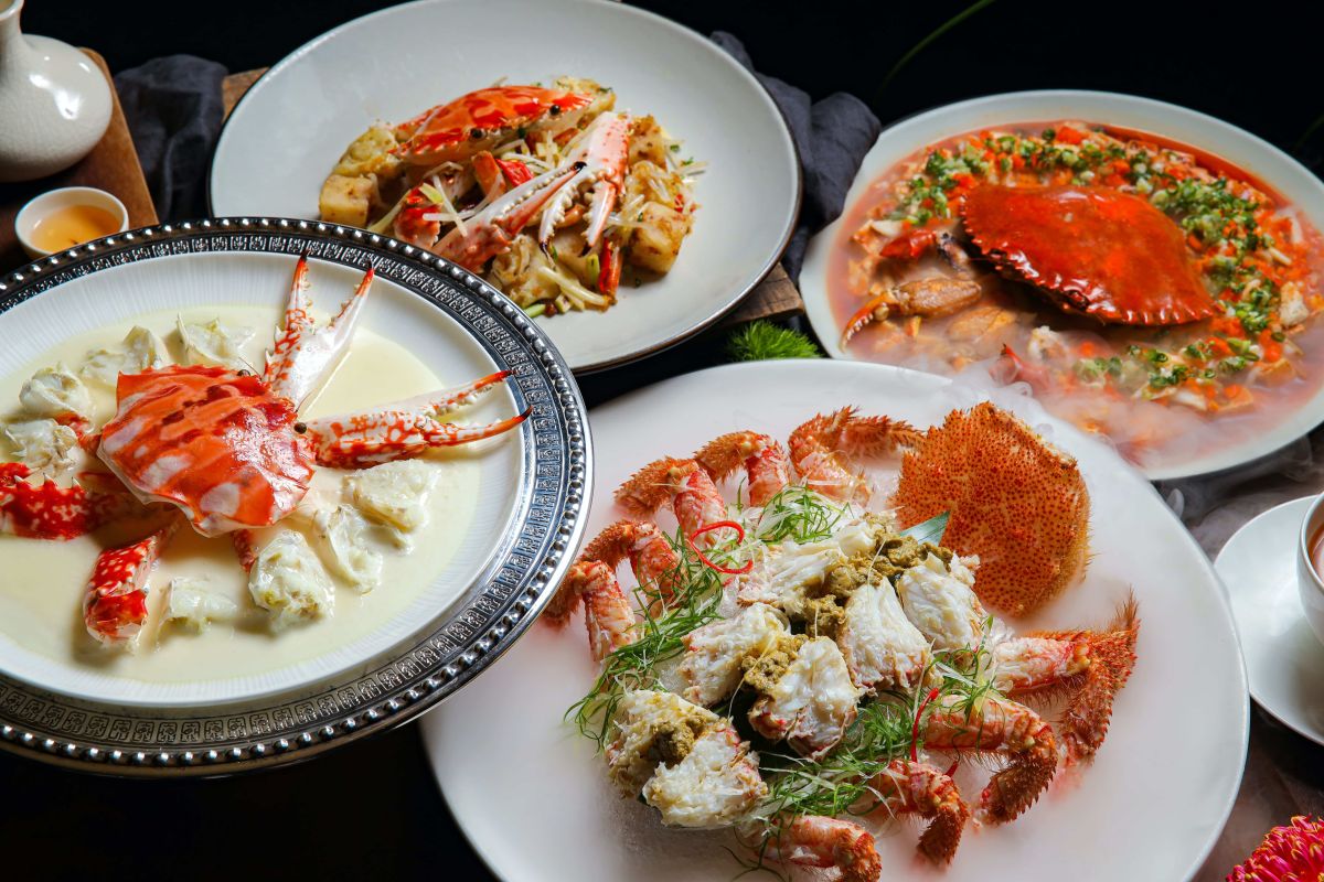 ▲秋季吃肥美螃蟹！2022年精選8家浮誇螃蟹料理懶人包，竟有多達50道豐富蟹餚可以挑選，還貼心找出懶人必吃的「免動手」螃蟹港點。（圖／台北晶華酒店提供）