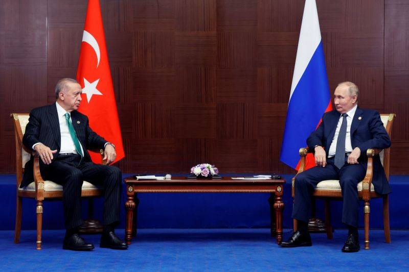 ▲俄羅斯總統蒲亭告訴土耳其總統艾爾段，莫斯科將考慮在土耳其開發「天然氣中心」。（圖／美聯社／達志影像）