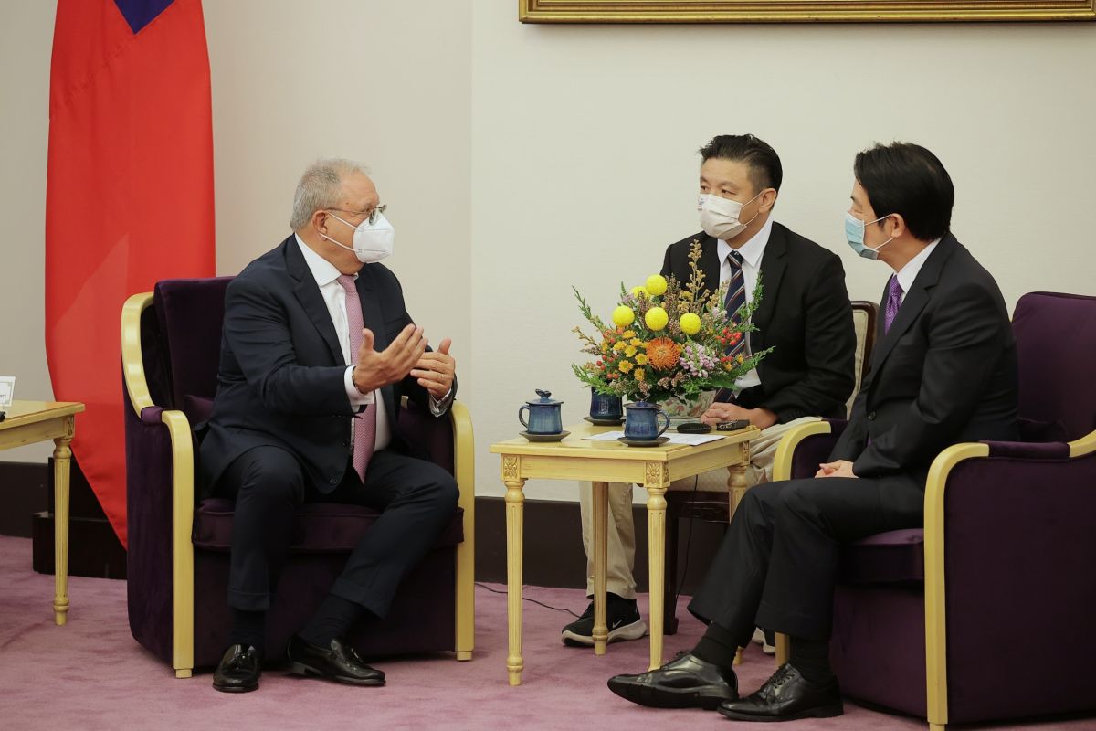 ▲賴清德接見世界棒壘球總會會長里卡多‧法卡利。（圖／總統府提供）