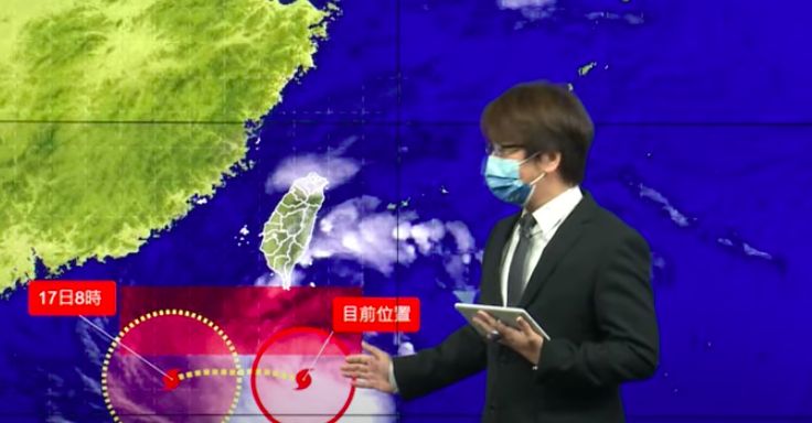 ▲氣象局持續發布尼莎颱風海上警報。（圖／氣象局）