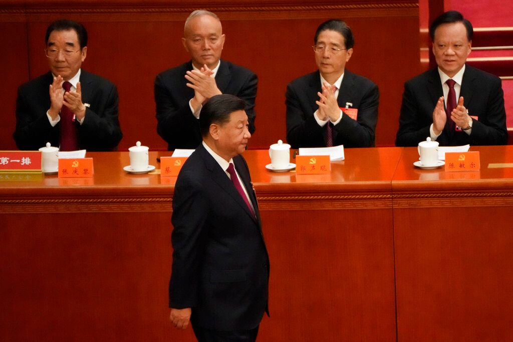 ▲中國共產黨第二十次全國代表大會今天上午10點開幕。（圖／美聯社／達志影像）