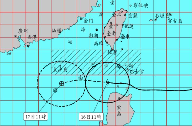 尼莎颱風海警最快今晚解除！3區「豪雨紫爆」炸到明天
