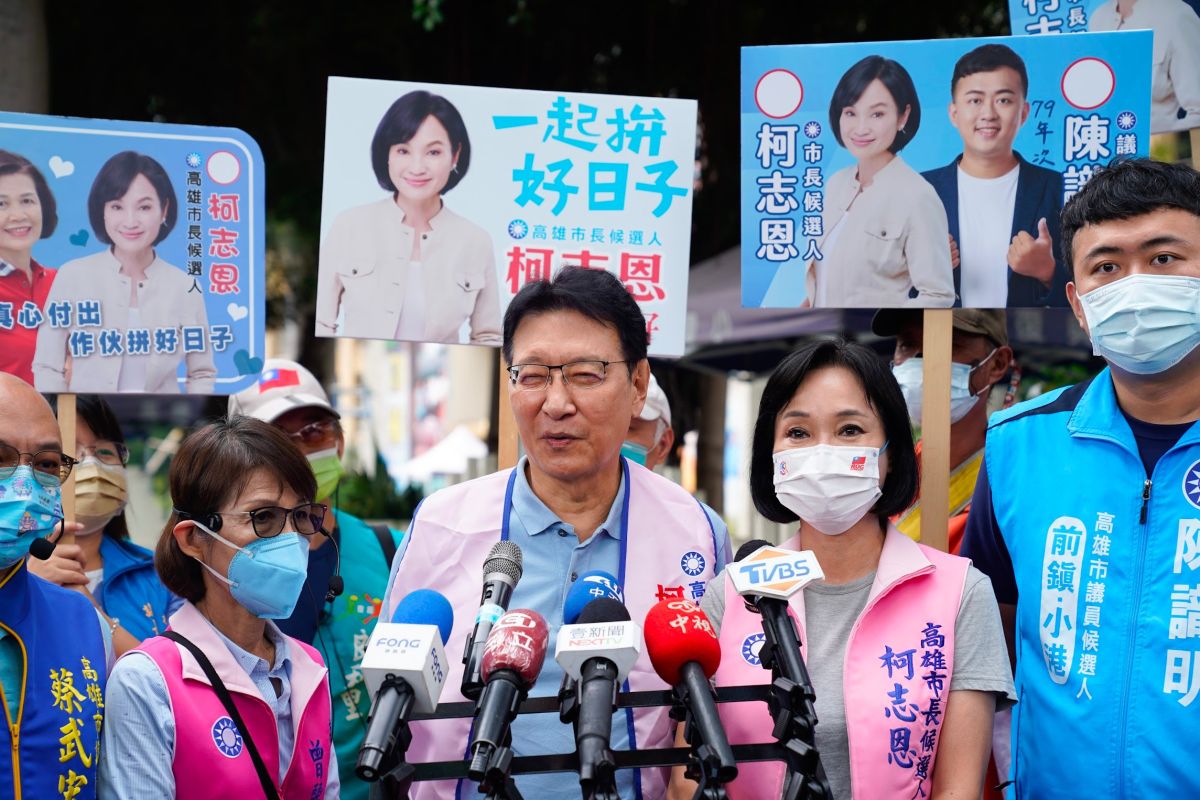 ▲柯志恩說民進黨中央執政「掉漆」，蔡英文輔選對選情到底是加分還是扣分仍是未知數。（圖／柯志恩競辦提供）