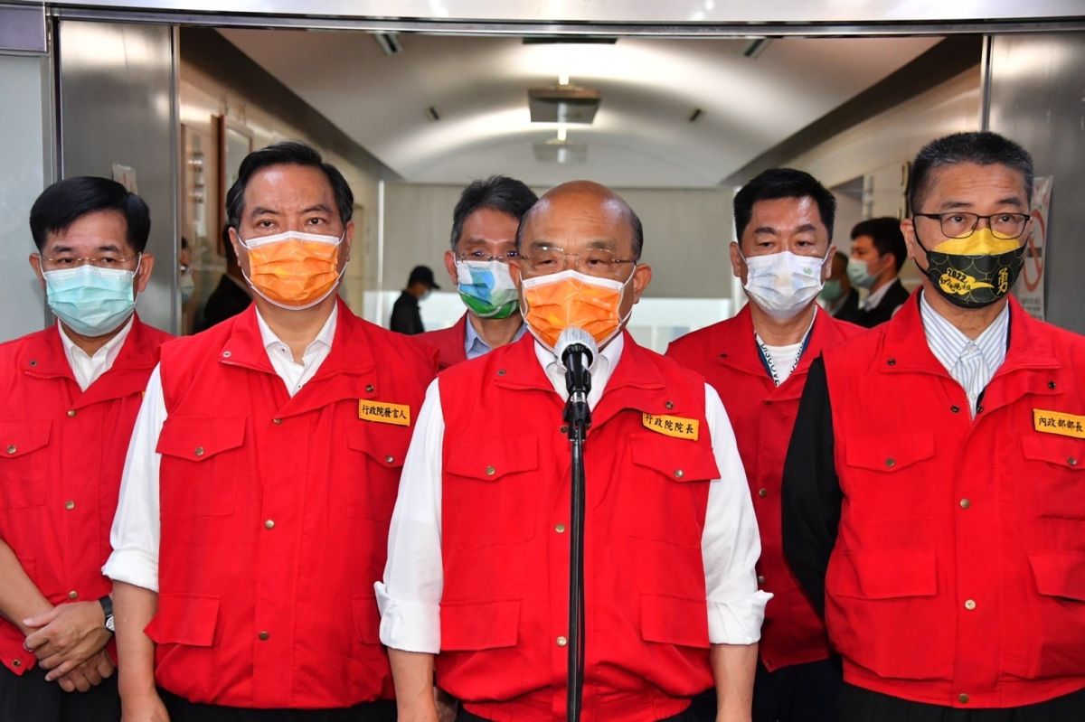 ▲對於詢問宜蘭地方災情挨批是耍官威，蘇貞昌說這就是比病毒還毒的口舌是非，不過自己已經見怪不怪。（圖／行政院提供）