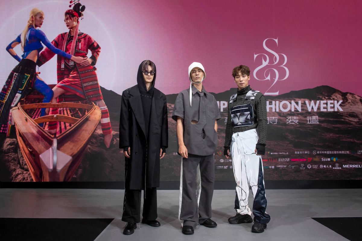 ▲羅奕傑（左起）、吳承洋和卞慶華擔任走秀嘉賓。（圖／台北時裝週提供）