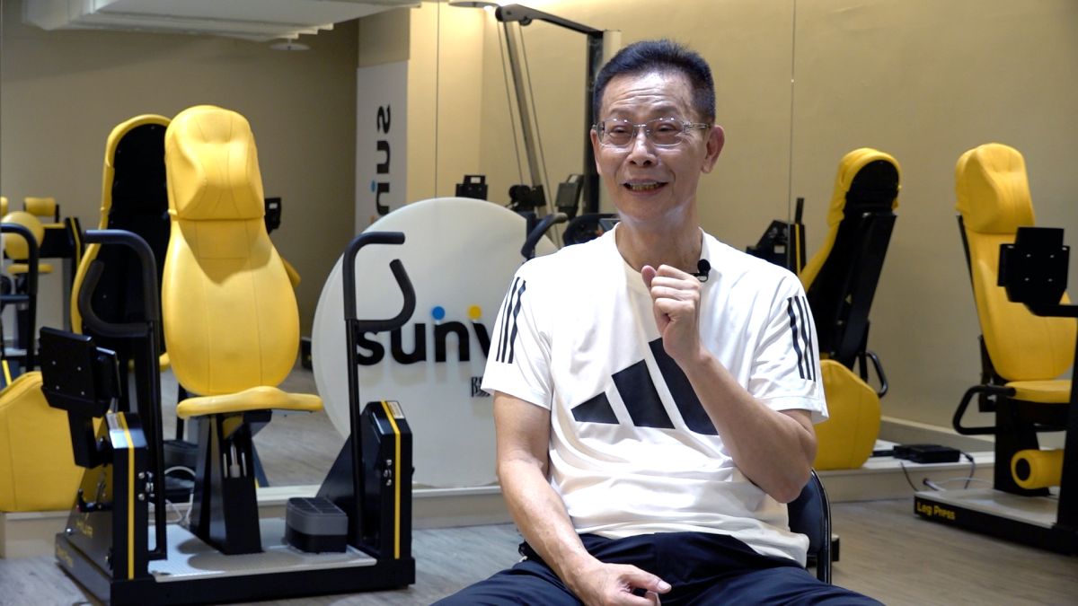 ▲Sunvis陽光運動中心學員劉慶皇。康仲誠攝