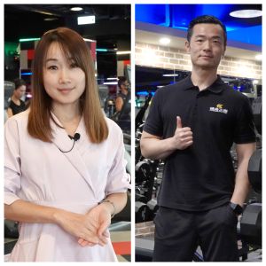 World Gym(世界健身)公關廖容瑩(左)健身工廠副總何威松(右) ▲World Gym(世界健身)公關廖容瑩(左)健身工廠副總何威松(右)