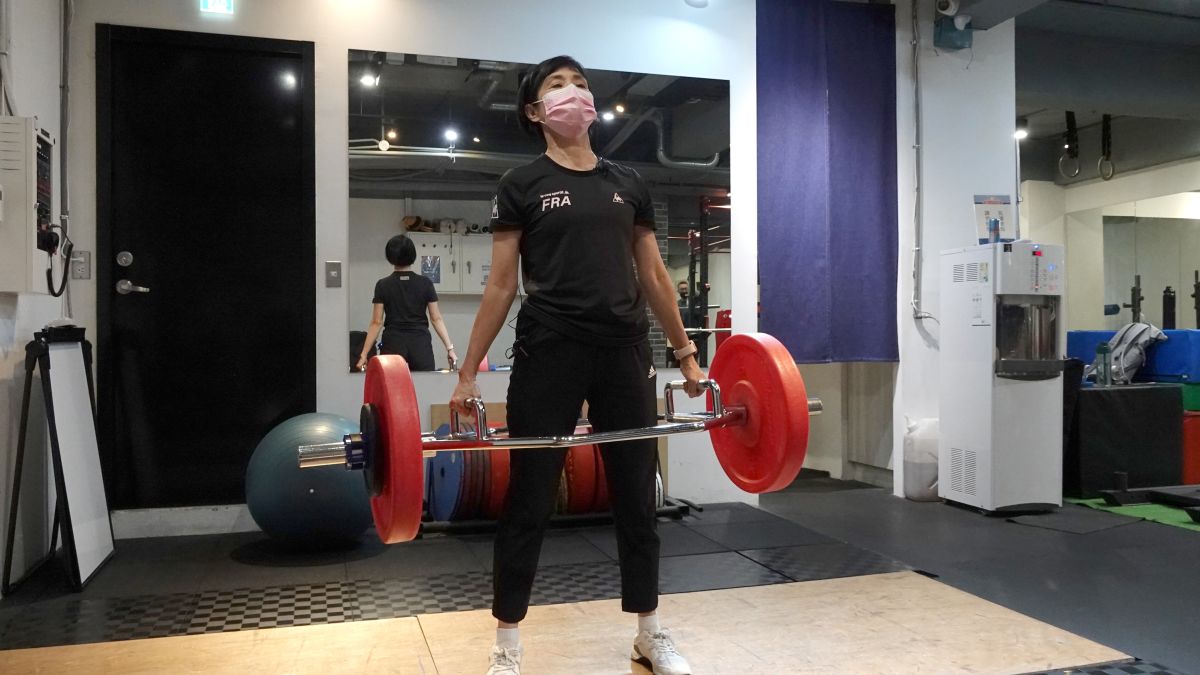 ▲練健身學員Sherry阿姨。康仲誠攝