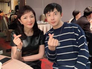 ▲何麗玲（左）和陳孝志在餐會合影。（圖／翻攝自陳孝志臉書）