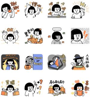 ▲免費貼圖「LINE購物護照★刷子日常與萬聖節」。(圖/取自LINE) ▲免費貼圖「LINE購物護照★刷子日常與萬聖節」。(圖/取自LINE)