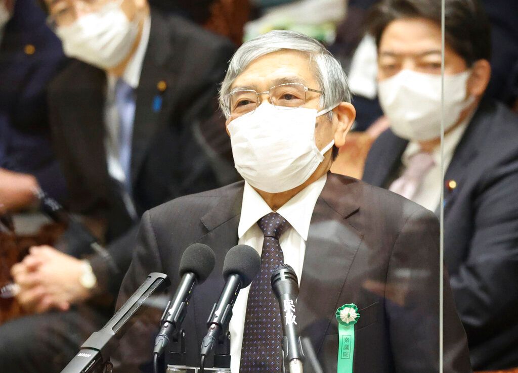 ▲日本央行日本銀行總裁黑田東彥將於4月8日任期屆滿。（圖／美聯社／達志影像）