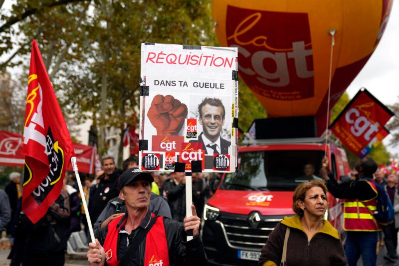 法國大罷工登場 加油站、交通大亂